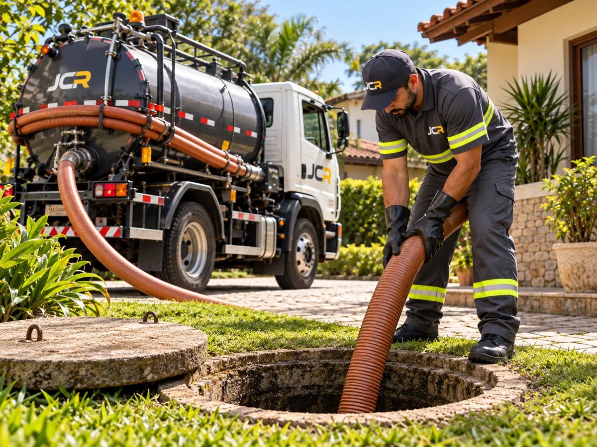 Limpeza de sumidouro em Petrópolis